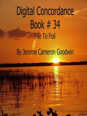 cover image of File to Foil--Digital Concordance Book 34